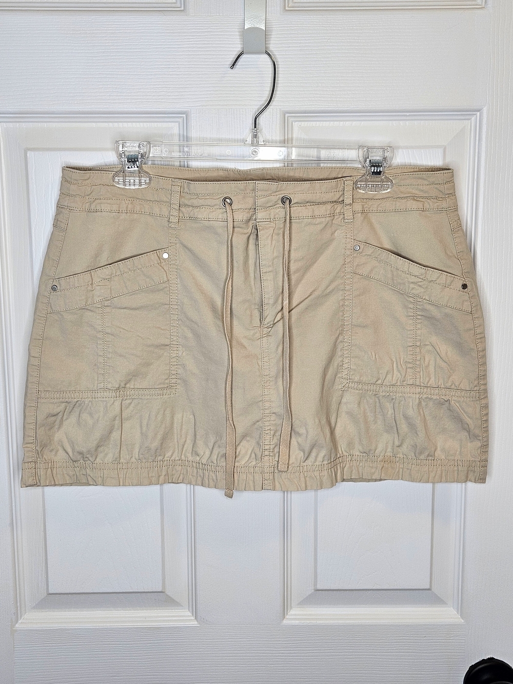 Reitmans Beige Cotton Skort Size 13 Stretch Casual
